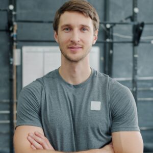 confident personal trainer