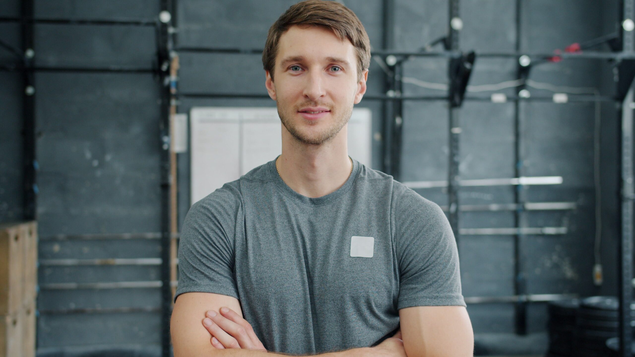 confident personal trainer